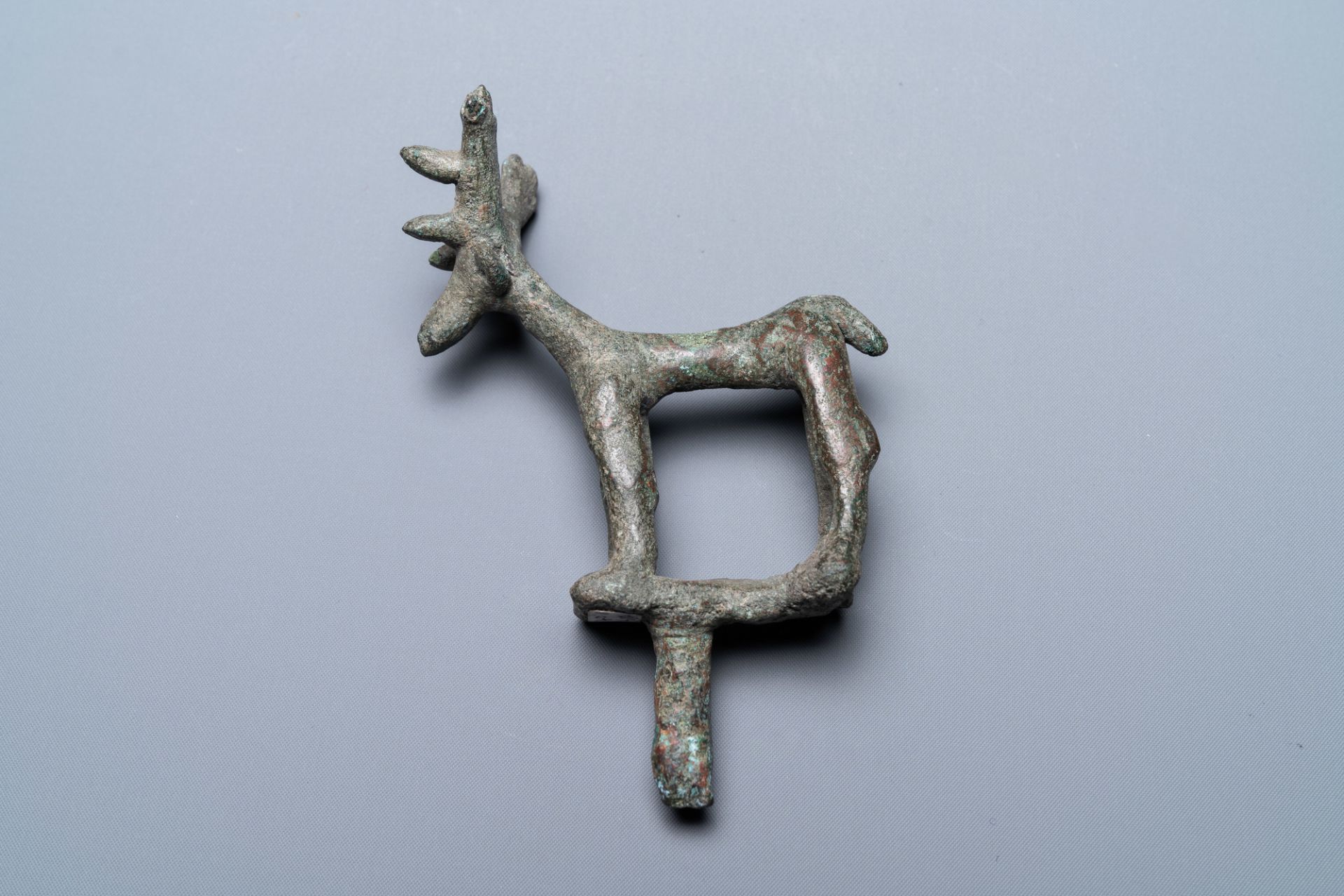 A Luristan bronze deer pin, Iran, 1st millenium BC - Image 5 of 5