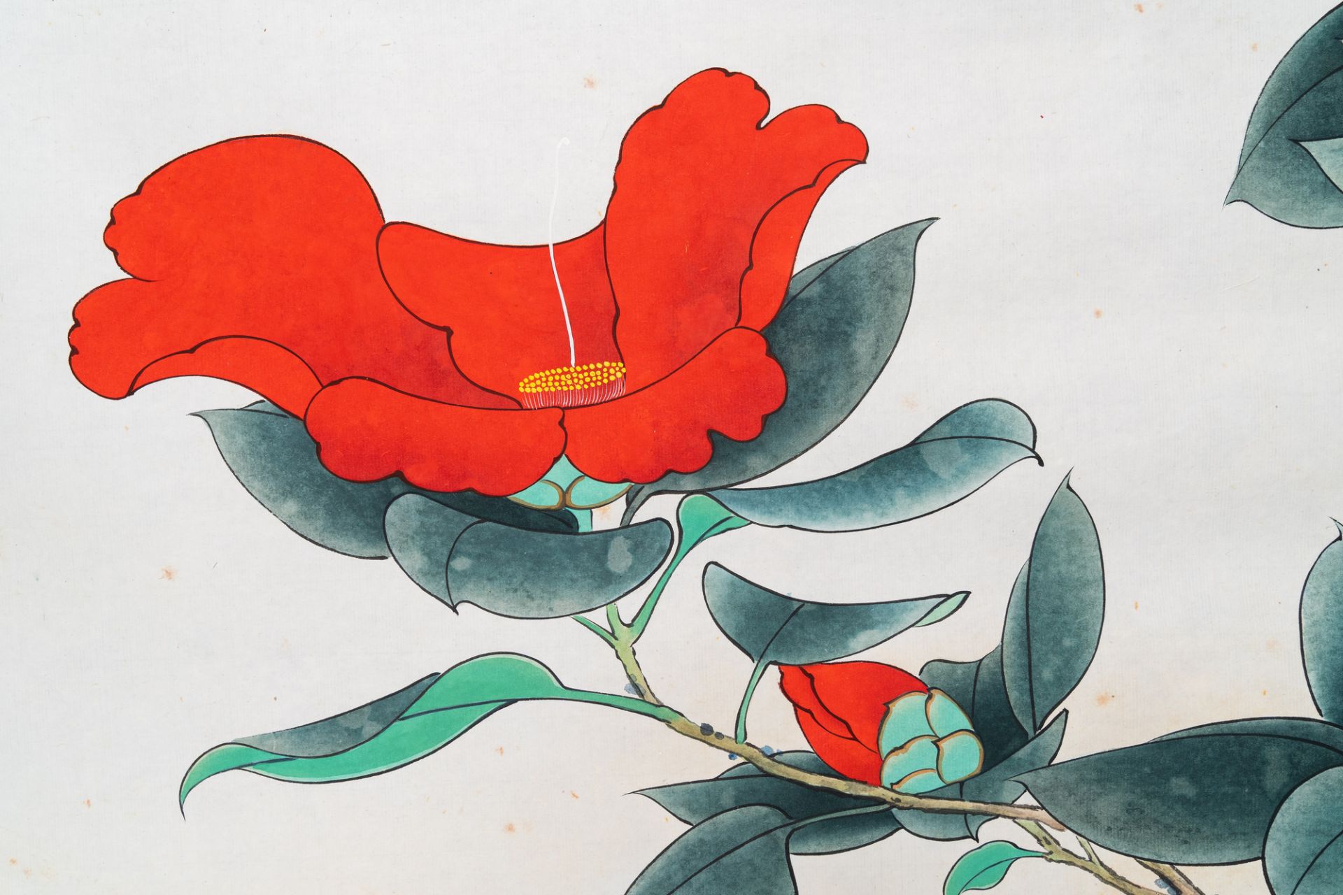 Sun Yunsheng (1918-2000): ÔPeace dovesÕ, ink and colour on paper - Image 13 of 21