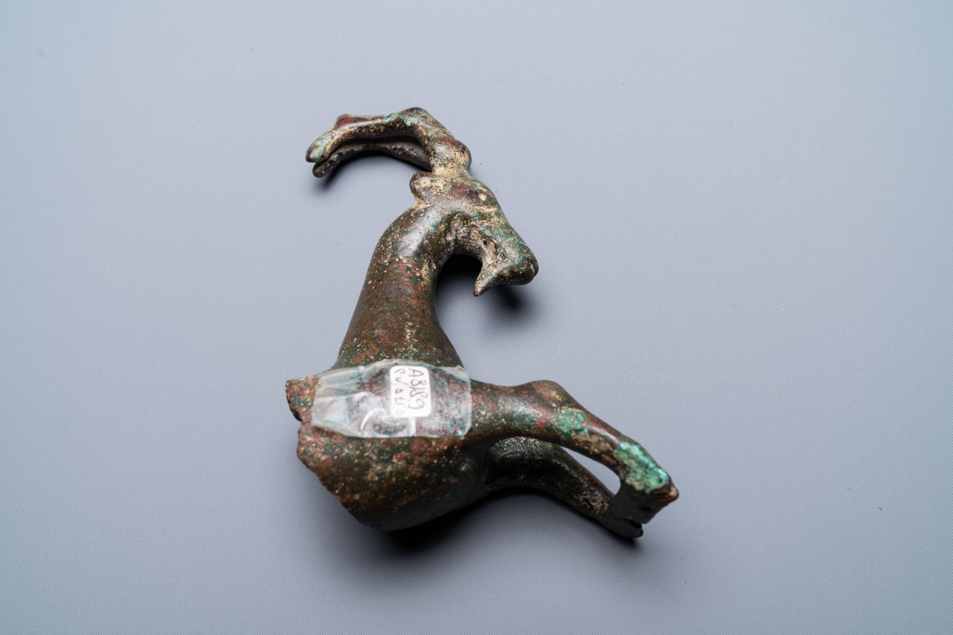 A Luristan bronze fragment of a ram, Iran, 1st millenium BC - Image 7 of 8