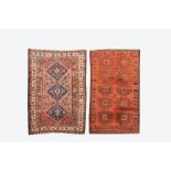 Two rectangular ornamental rugs, 19/20th C.