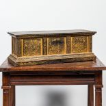 A large rectangular partly gilded wooden stand, Thailand, 19th C.