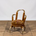 A horn chair, 19th C.