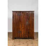 An oak wooden cupboard, probably 18th C.