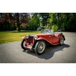 A 1948 MG TC Roadster