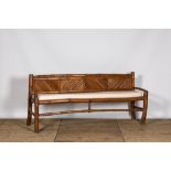 A bamboo bench, 20th C.