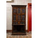 A Gothic Revival wooden 'credence' cupboard, probably France, 19th C.