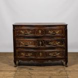 A Louis XV-style walnut chest of drawers, 18th C.