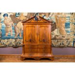 A Dutch Louis XVI mahogany veneered oak cabinet, ca. 1770-1780