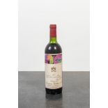 One bottle of Ch‰teau Mouton Rothschild with label designed by Andy Warhol, 1975