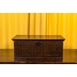 A wooden chest, 17th C.