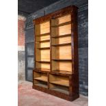 A mahogany bookcase, 19th C.