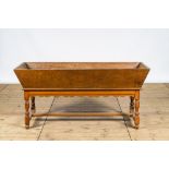 A wooden trough on base, early 20th C.