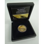 HATTONS OF LONDON HEROES OF UTAH BEACH D-DAY GOLD PROOF DOUBLE SOVEREIGN, mintage of just 349