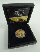 HATTONS OF LONDON HEROES OF UTAH BEACH D-DAY GOLD PROOF DOUBLE SOVEREIGN, mintage of just 349