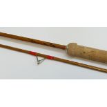 FISHING:HARDY BROTHERS OF ALNWICK 'THE WANLESS' PALAKONA SPLIT-CANE TWO-PIECE SPINNING ROD (6 lbs)