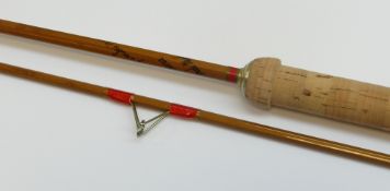 FISHING:HARDY BROTHERS OF ALNWICK 'THE WANLESS' PALAKONA SPLIT-CANE TWO-PIECE SPINNING ROD (6 lbs)