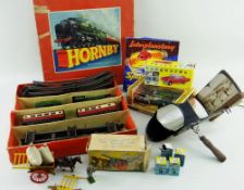 ASSORTED TOYS, including boxed Hornby O gauge tinplate & clockwork no. 31 Passenger Train Set, boxed