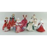 ASSORTED ROYAL DOULTON BONE CHINA FIGURES, including 'Katrina' HN2327, 'Top O' the Hill' HN1834, '