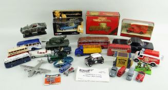 ASSORTED DIECAST MODELS, including Corgi Burlingham Seagull, Bedford O.B. Coaches, 224 Bentley