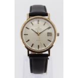 OMEGA DE VILLE GENTLEMAN'S AUTOMATIC CALENDAR WRISTWATCH, Tool 106, c. 1975, champagne dial with