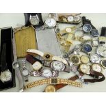 ASSORTED WATCHES comprising various wristwatch heads including Accurist, Seiko, Rocar, various