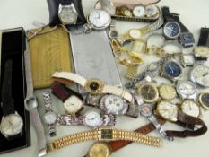 ASSORTED WATCHES comprising various wristwatch heads including Accurist, Seiko, Rocar, various