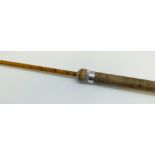 FISHING: HARDY BROTHERS OF ALNWICK 'THE WANLESS' PALAKONA SPLIT-CANE TWO-PIECE SPINNING ROD (9/10