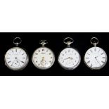 THREE POCKET WATCHES comprising silver 'The Official Timekeeper' H. J. Norris open face pocket