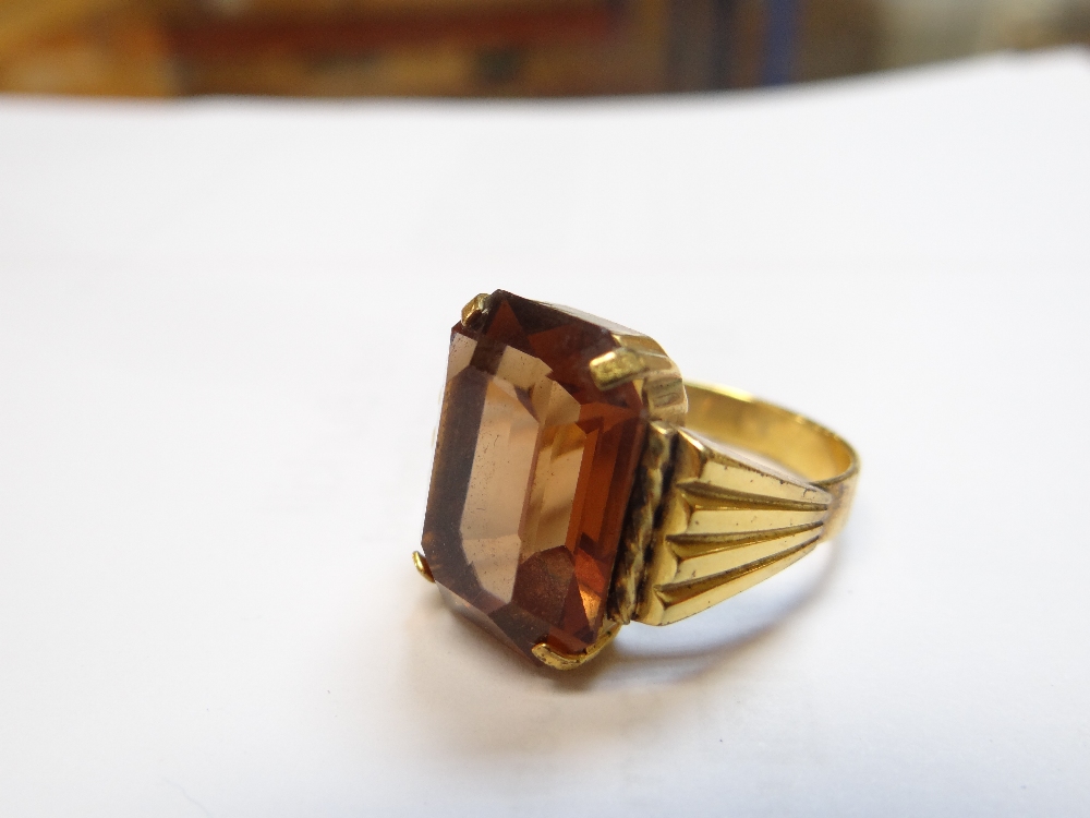 ASSORTED RINGS comprising 15ct gold sardonyx ring, together with three yellow metal rings - Image 8 of 19