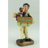 ROYAL DOULTON BONE CHINA FIGURE,'Organ Grinder' HN2173 Provenance: deceased estate Neath Port