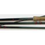 FISHING: SHARPE'S OF ABERDEEN AQUAREX 16FT FOUR-PIECE FLY FISHING ROD with green canvas sleeve and