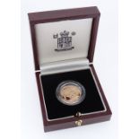 ROYAL MINT GOLD PROOF SOVEREIGN, 1997, 7.9gms, in box with certificate of authenticity, No. 6069