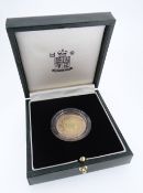 ROYAL MINT GOLD PROOF £2 COIN, 1997, 15.9gms, in box with certificate of authenticity, No. 2054