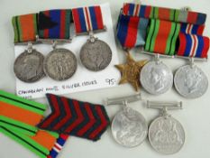 ASSORTED WWII MEDALS comprising Canadian WWII silver issues including 1939-1045 Voluntary Service