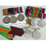 ASSORTED WWII MEDALS comprising Canadian WWII silver issues including 1939-1045 Voluntary Service