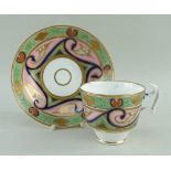 SWANSEA PORCELAIN TEA CUP & SAUCER, pattern 478 (2) Provenance: deceased estate Neath Port Talbot,