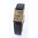 RAYMOND WEIL GENTS WRISTWATCH, 18K gold electroplated, quartz movement in pouch Provenance: deceased