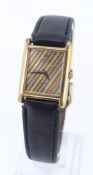 RAYMOND WEIL GENTS WRISTWATCH, 18K gold electroplated, quartz movement in pouch Provenance: deceased