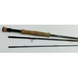 FISHING: THREE-PIECE SAGE 'GRAPHITE IV' FLY FISHING ROD #7 line 10ft (4 3/8 ozs), conforming