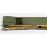 FISHING: HARDY BROTHERS OF ALNWICK 'THE PHANTOM' PALAKONA SPLIT CANE TROUT FLY ROD #6 in two