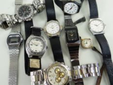 ASSORTED WRISTWATCHES, including vintage Talis nurse's watch, vintage 9ct gold ladies octagonal
