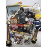 FIRE SERVICE RELATED COLLECTION OF GOODS to include copper and brass hose attachments, North Wales