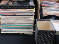 VINTAGE LP & 45rpm RECORDS, a mixed collection of mainly Welsh but including some classical and a