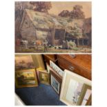 PAINTINGS & PRINTS ASSORTMENT (approx 14 works) - various artists and sizes