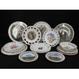 VICTORIAN RIBBON & OTHER COLLECTOR'S WALL PLATES