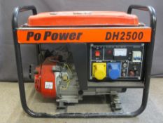 PO POWER DH2500 PORTABLE GENERATOR - 53cms H, 61cms L, 43cms W