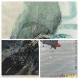 TANIA BRITTON artist proof prints (2) 1. untitled, signed, 17.5 x 17.5cms and 2. entitled - '