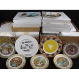 COLLECTOR'S PLATES, a good mixed quantity, forty plus pieces including a set of twelve 1970's