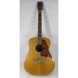 RARE YAMAHA FG-300 ACOUSTIC GUITAR IN CARRY CASE - interior red label marked 'Nipon Gakki' circa