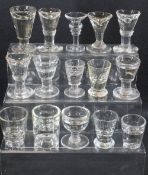 ANTIQUE & LATER ICE CREAM PENNY LICK GLASSES (15)